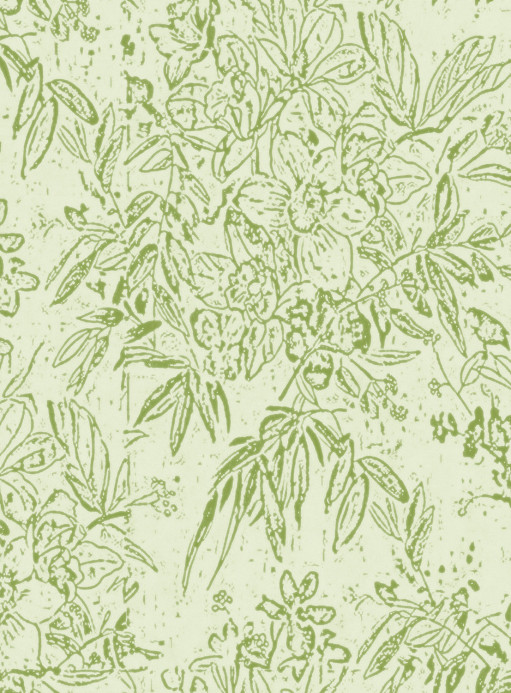 BoråsTapeter Wallpaper Cherry Orchard Green/ Beige