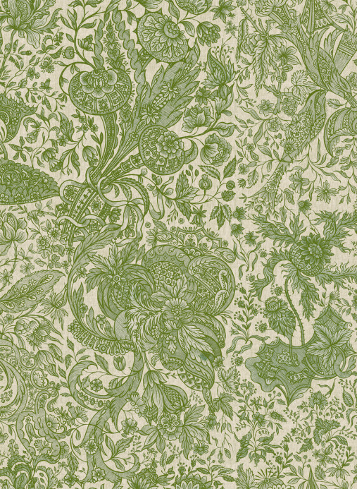 MINDTHEGAP Wallpaper Sarkozi Embroidery Herbal/ Beige