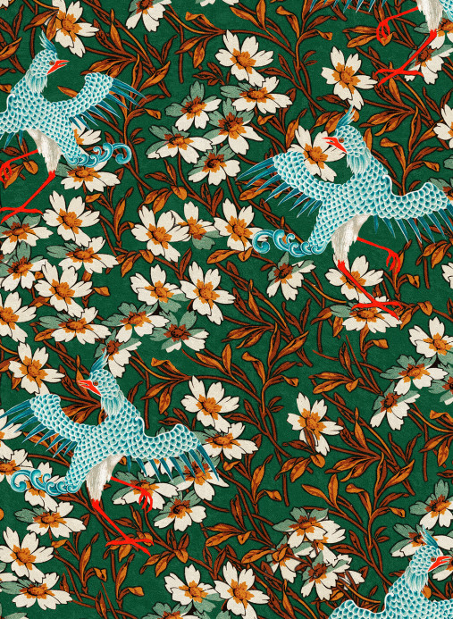 MINDTHEGAP Wallpaper Chinoise Turquoise/ Red/ Green/ Blue