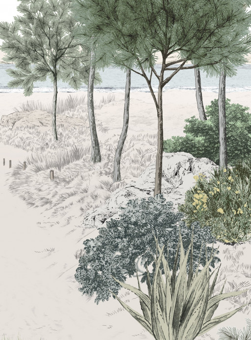 Isidore Leroy Mural Dune Naturel - Panel A