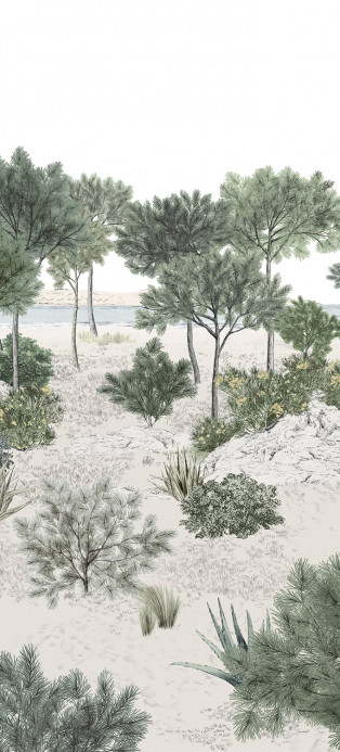 Isidore Leroy Papier peint panoramique Dune Naturel - Panel B