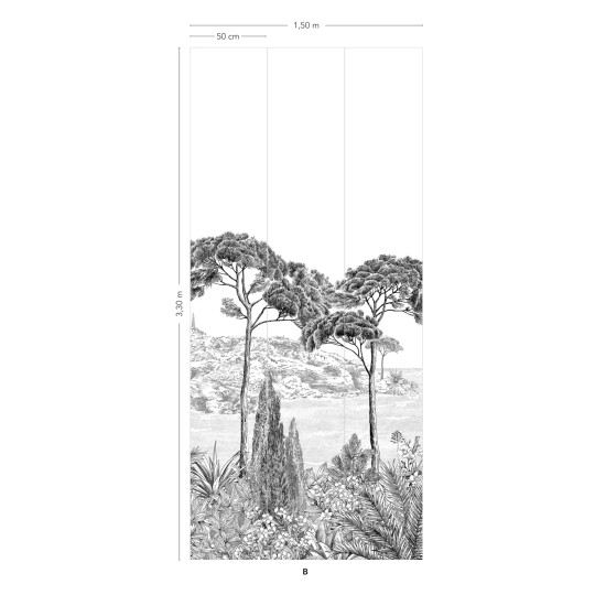 Isidore Leroy Papier peint panoramique Peninsule - Panel B