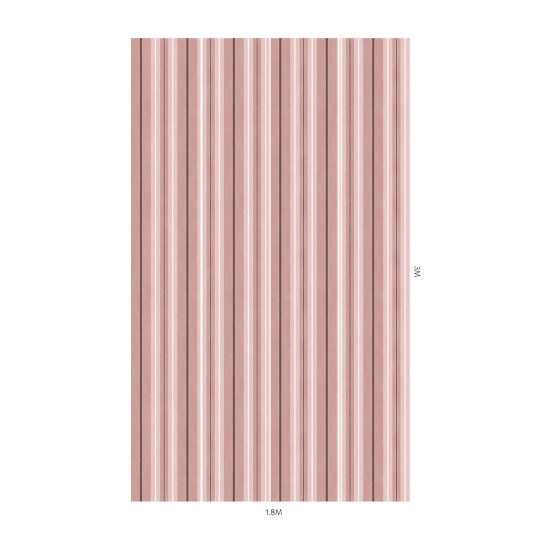 House of Hackney Wallpaper Lauriston Stripe - Sakura