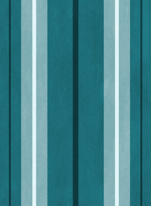 House of Hackney Wallpaper Lauriston Stripe - Cerulean