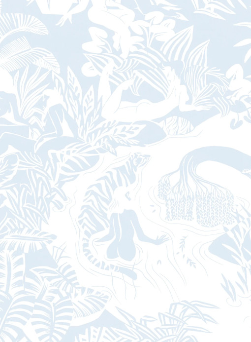 Isidore Leroy Mural Eternelles Bleu Pastel