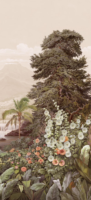 Isidore Leroy Carta da parati panoramica Firone Terracotta