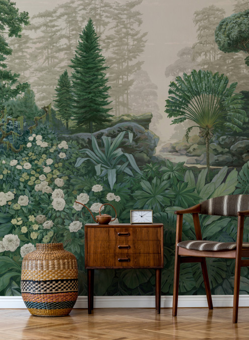Isidore Leroy Papier peint panoramique Firone Vert
