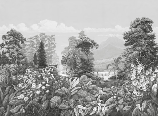 Isidore Leroy Papier peint panoramique Firone Grisaille