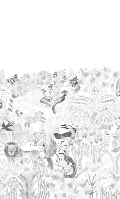 Isidore Leroy Mural Les 5 Continents Grisaille