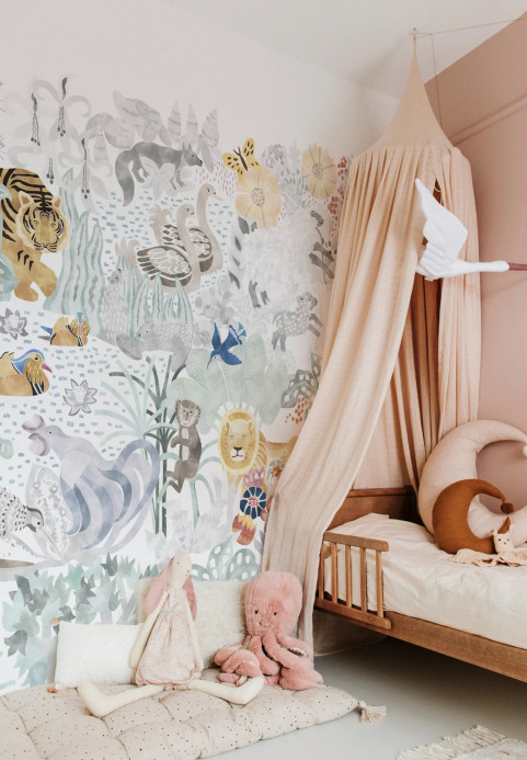 Isidore Leroy Mural Les 5 Continents Naturel