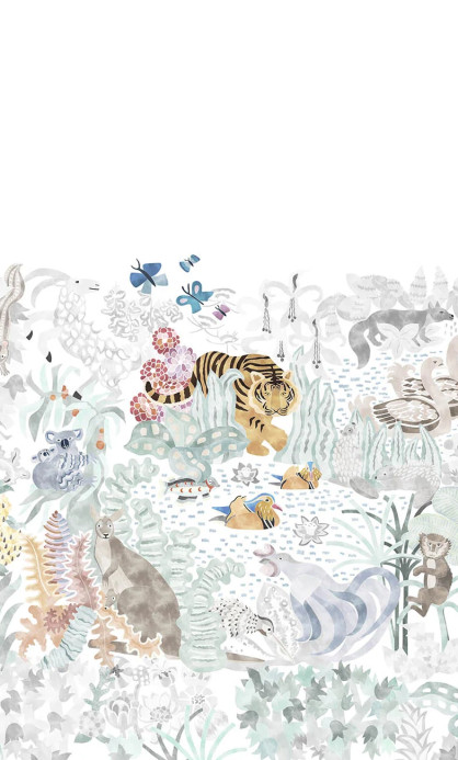 Isidore Leroy Mural Les 5 Continents Naturel