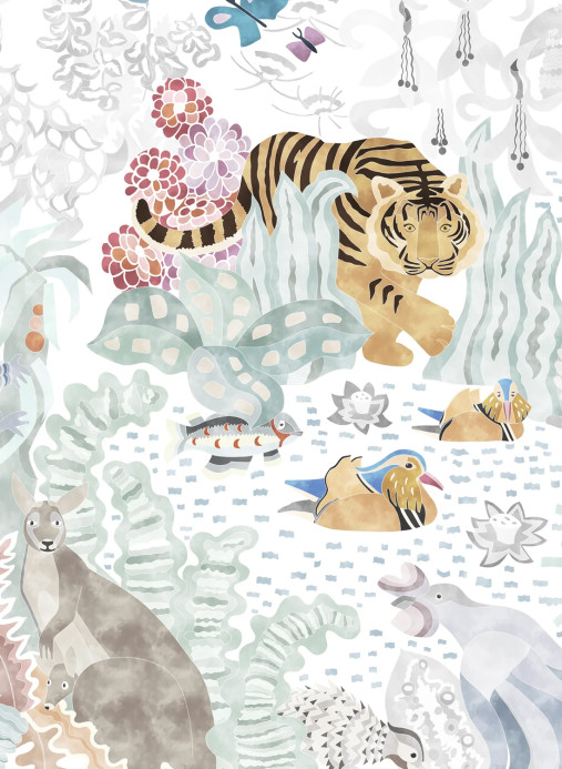 Isidore Leroy Mural Les 5 Continents Naturel