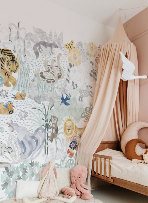 Isidore Leroy Mural Les 5 Continents Naturel