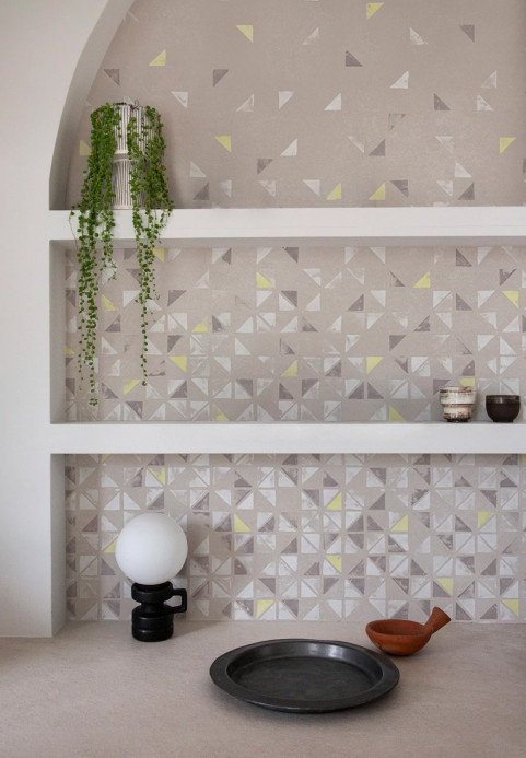 Isidore Leroy Mural Tangram Terracotta Jaune