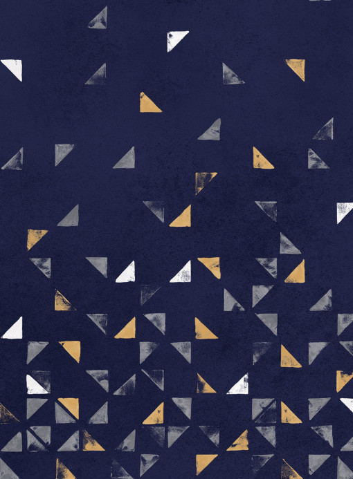 Isidore Leroy Wandbild Tangram Bleu Nuit - Panel A