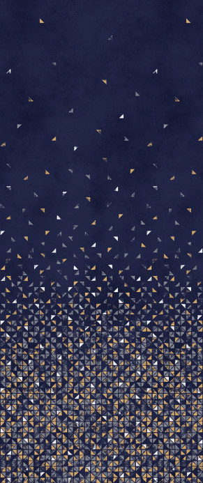 Isidore Leroy Wandbild Tangram Bleu Nuit - Panel A