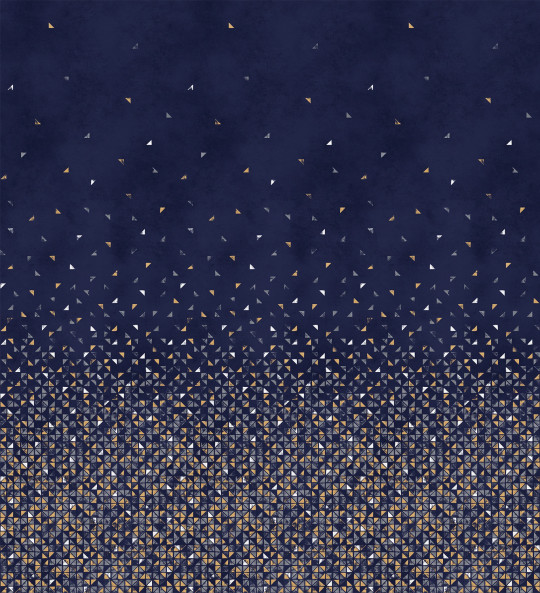 Isidore Leroy Wandbild Tangram Bleu Nuit - Panel A
