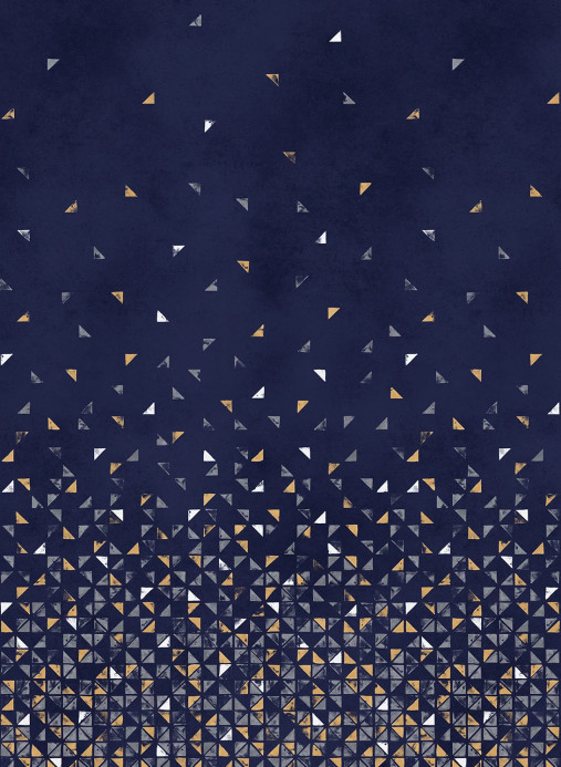 Isidore Leroy Wandbild Tangram Bleu Nuit - Panel A