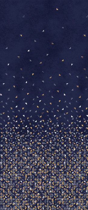 Isidore Leroy Wandbild Tangram Bleu Nuit - Panel B