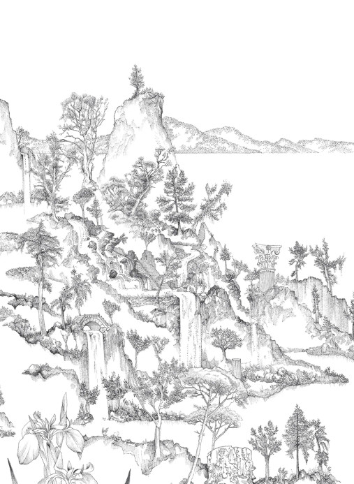 Isidore Leroy Papier peint panoramique Cite Revee - Panel A