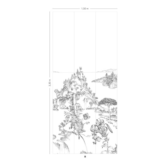 Isidore Leroy Papier peint panoramique Cite Revee - Panel B