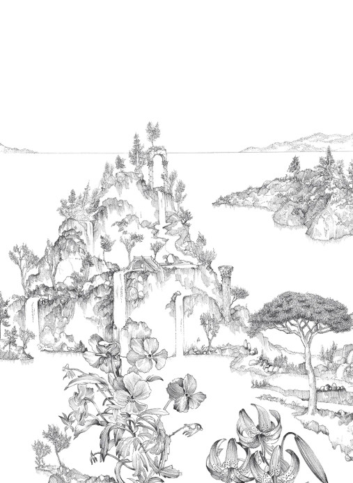 Isidore Leroy Papier peint panoramique Cite Revee - Panel B