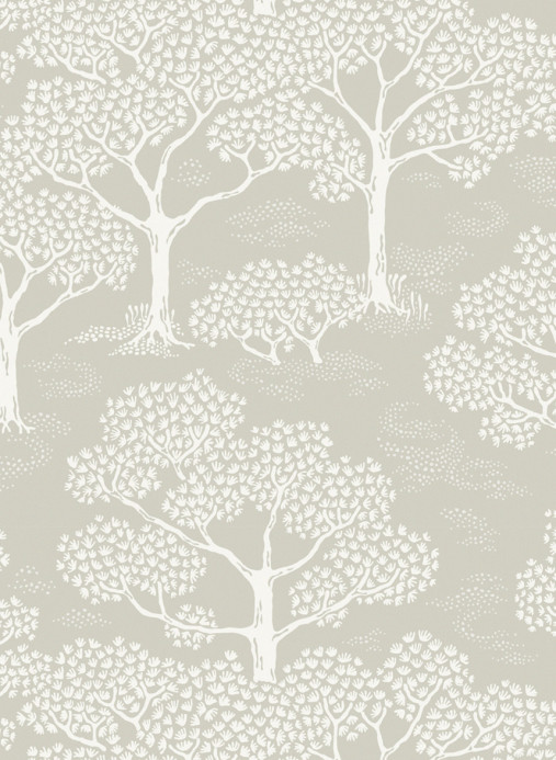 Littlephant Wallpaper Woodland Notes - Clay Beige