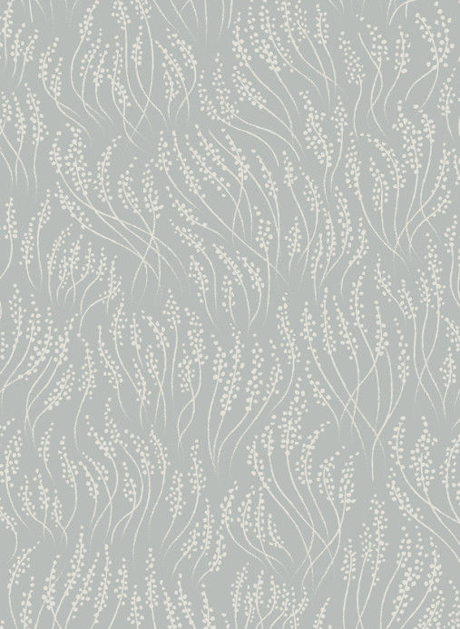 Littlephant Wallpaper Meadow - Dusty Mid Blue