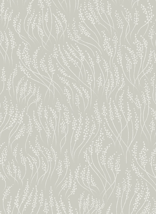 Littlephant Wallpaper Meadow - Mid Grey