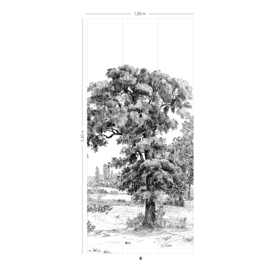 Isidore Leroy Papier peint panoramique Domaniale - Panel C