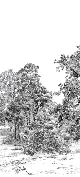 Isidore Leroy Papier peint panoramique Domaniale - Panel C