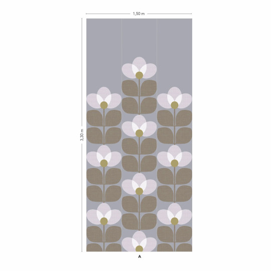 Isidore Leroy Wandbild Flower - Neige Panel A
