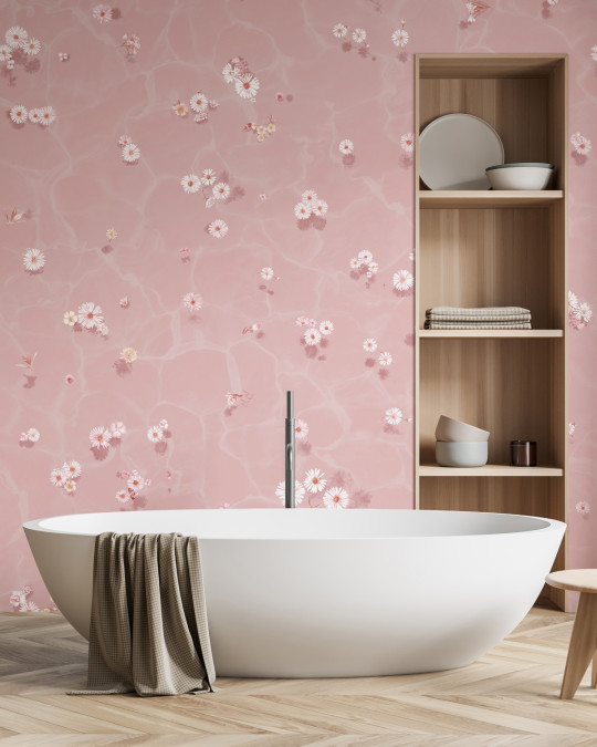 Sian Zeng Tapete Floral Bath - Blush