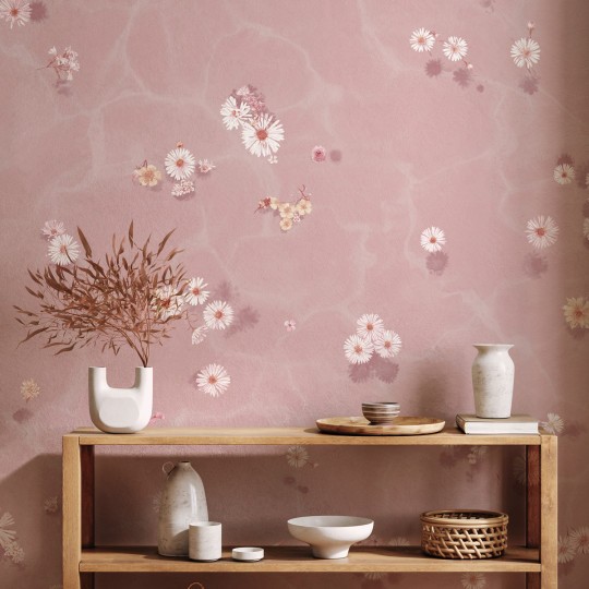 Sian Zeng Tapete Floral Bath - Blush
