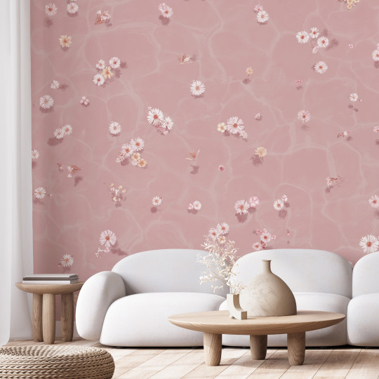 Sian Zeng Tapete Floral Bath - Blush