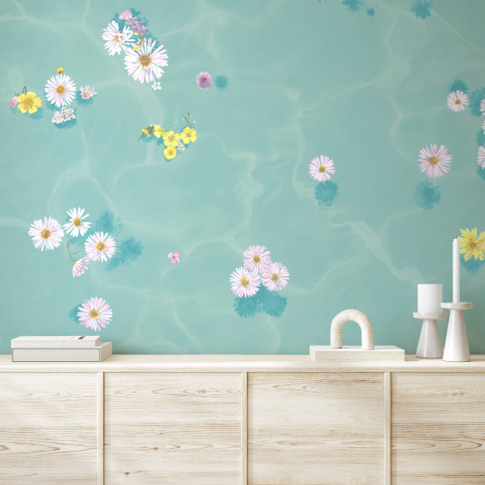 Sian Zeng Wallpaper Floral Bath