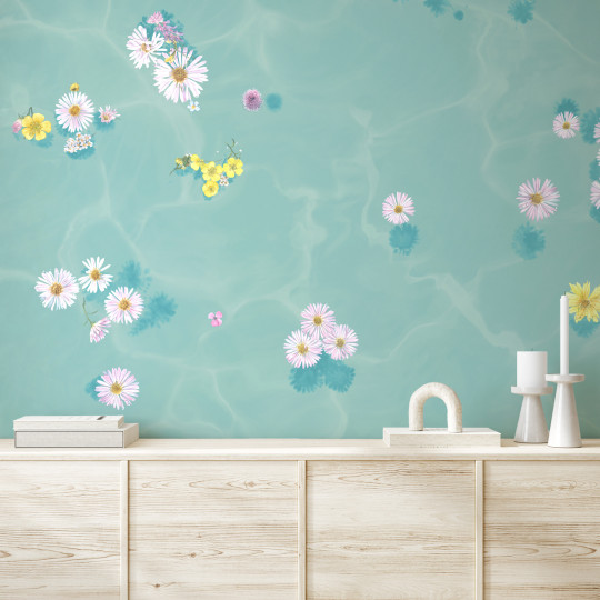 Sian Zeng Tapete Floral Bath