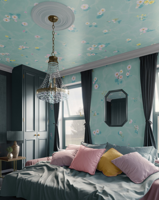 Sian Zeng Wallpaper Floral Bath