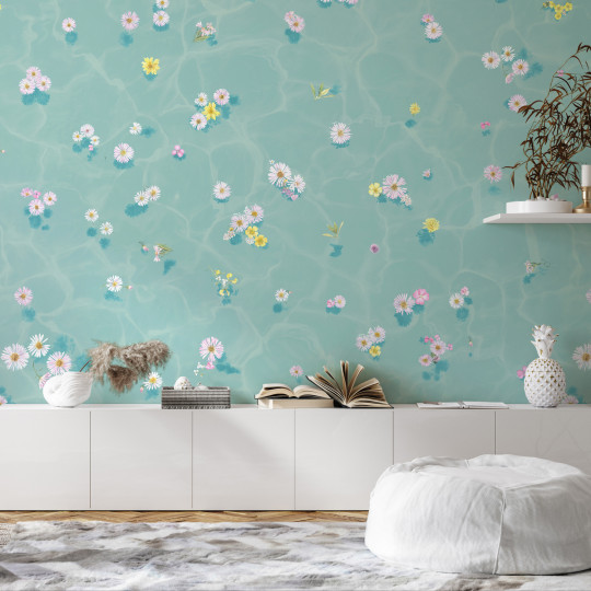 Sian Zeng Wallpaper Floral Bath