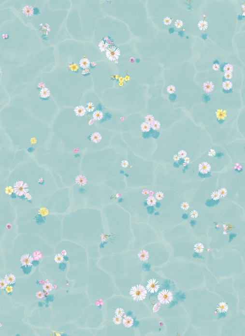 Sian Zeng Wallpaper Floral Bath - Blue