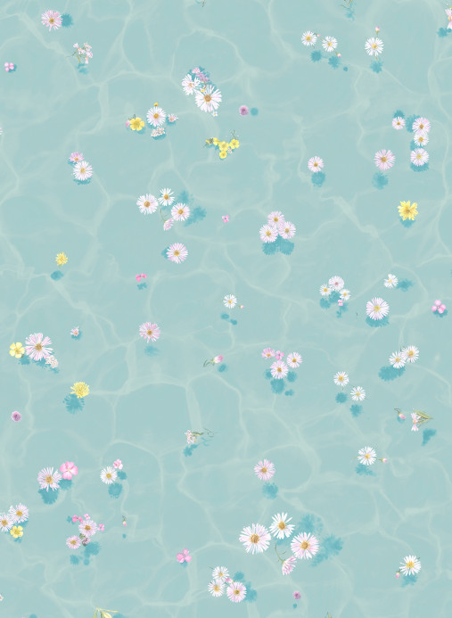 Sian Zeng Tapete Floral Bath - Blue