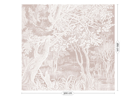 KEK Amsterdam Wandbild Engraved Landscapes Nude 1 - L - 3m