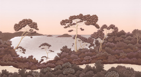 Isidore Leroy Papier peint panoramique Port Cros - Bois de Rose Panel A