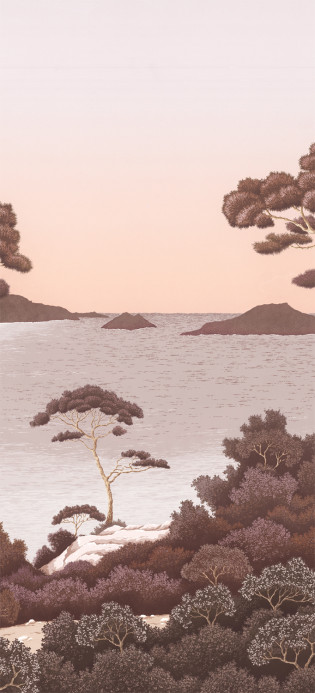 Isidore Leroy Carta da parati panoramica Port Cros - Bois de Rose Panel B