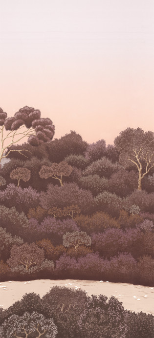 Isidore Leroy Papier peint panoramique Port Cros - Bois de Rose Panel D