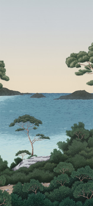 Isidore Leroy Papier peint panoramique Port Cros - Original Panel B