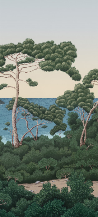 Isidore Leroy Papier peint panoramique Port Cros - Original Panel C