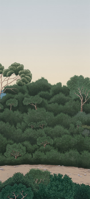 Isidore Leroy Papier peint panoramique Port Cros - Original Panel D