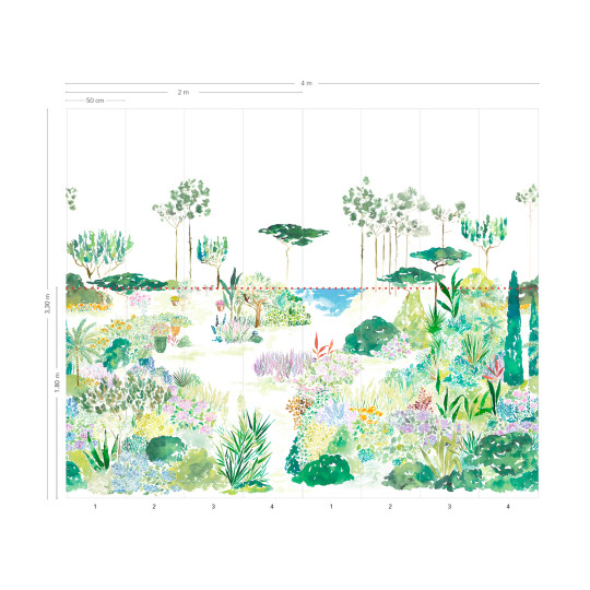 Isidore Leroy Mural Jardin de France