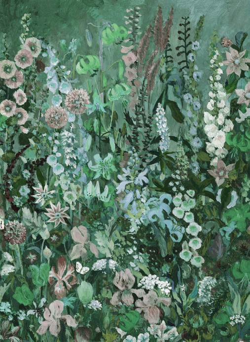 House of Hackney Mural Floribunda Magna - Verde